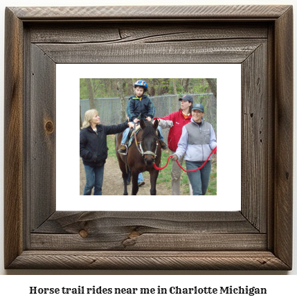 horse trail rides near me in Charlotte, Michigan